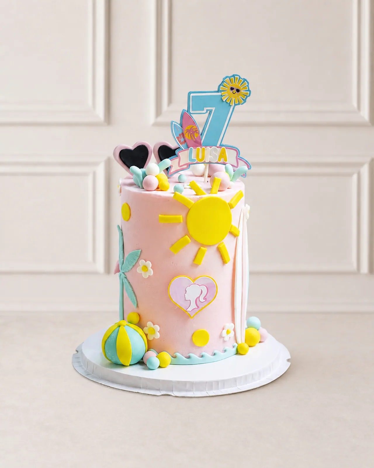 Sunshine and doll birthday cake